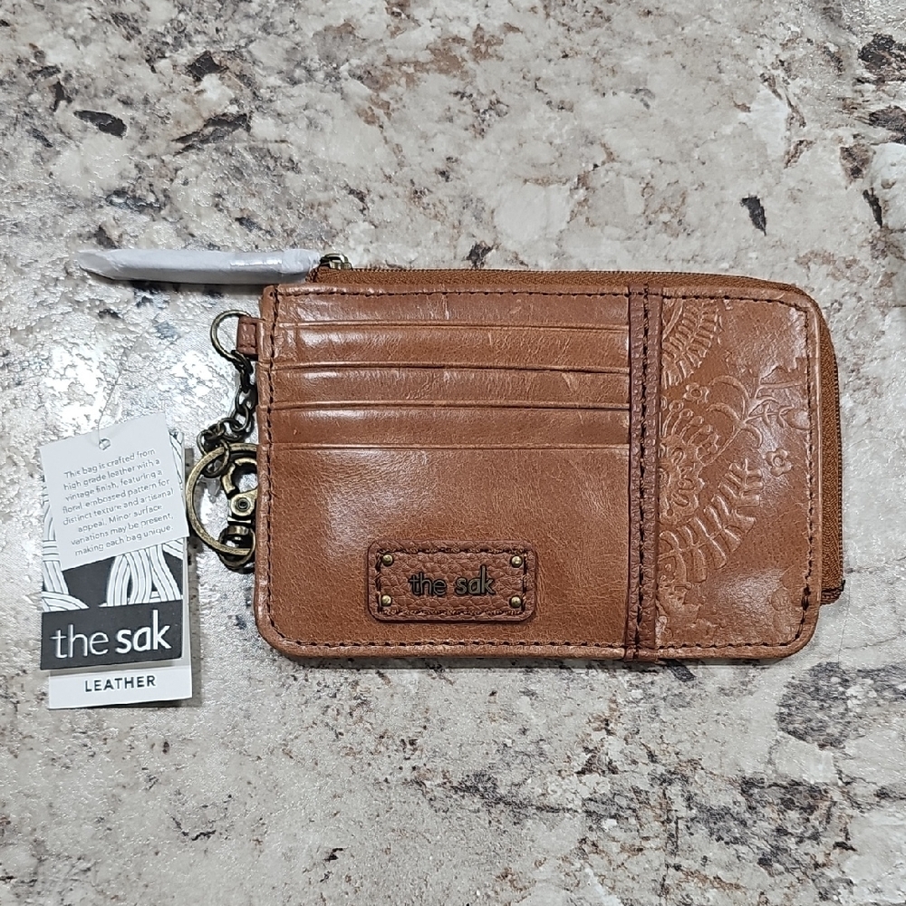 The Sak Tan Leather Card Wallet
